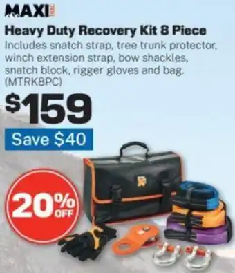 Heavy Duty Recovery Kit 8 Piece
