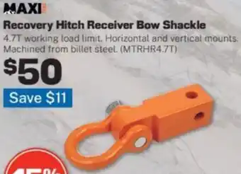 Recovery Hitch Receiver Bow Shackle
