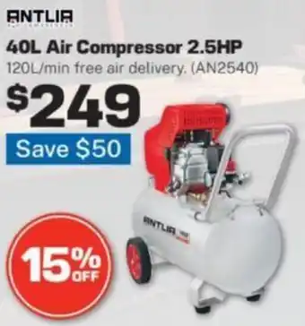 Repco 40L Air Compressor 2.5HP offer