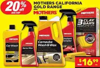 Autopro MOTHERS CALIFORNIA GOLD RANGE offer