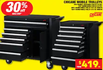 Autopro CHICANE MOBILE TROLLEYS offer