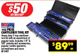 142 PIECE CANTILEVER TOOL KIT