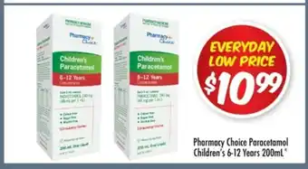 Chemist Outlet Pharmacy Choice Paracetamol Children 6-12 Years 200mL offer