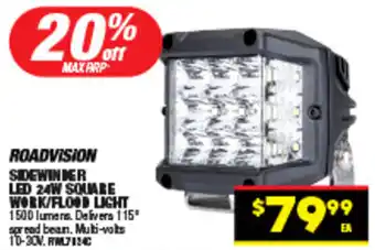 Autopro SIDEWINDER LED 24W SQUARE WORK/FLOOD LIGHT offer