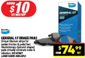 Autopro GENERAL CT BRAKE PADS offer