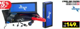LITHIUM JUMP STARTERS