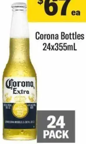 Liquorland Corona Bottles 24x355mL offer