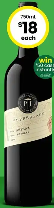 The Bottle O Pepperjack Range offer