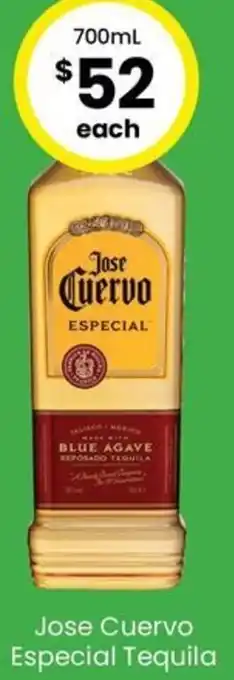 The Bottle O Jose Cuervo Especial Tequila offer