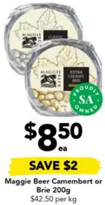 Drakes Maggie Beer Camembert or Brie 200g offer