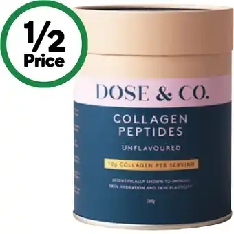 Woolworths Dose & Co. Pure Unflavored Collagen 200g offer