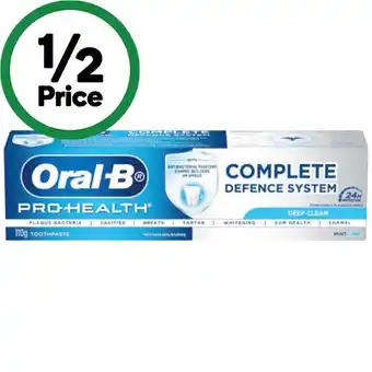 Woolworths Oral-B Pro-Health Toothpaste 110g offer