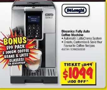 JB Hi-Fi Dinamica Fully Auto Coffee Machine offer