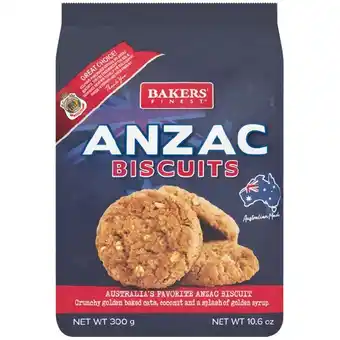 Woolworths Bakers Finest RSL Anzac Biscuits 300g offer