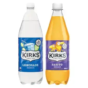 Woolworths Kirks Soft Drink Varieties 1.25 Litre offer