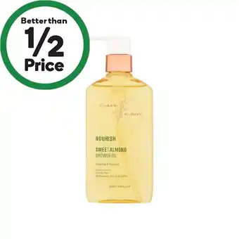 Woolworths Thanks To Nature Nourish Sweet Almond Shower Oil 250ml offer