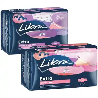 Woolworths Libra Ultra Thin or Extra Pads Pk 10-14 offer