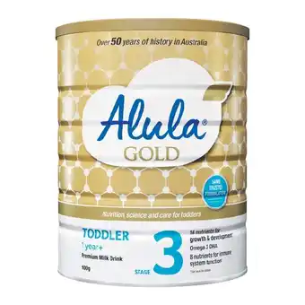 Woolworths Alula Gold Stage 3 or 4 Baby Formula 900g – Limit of 2 per Customer offer