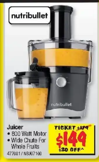 JB Hi-Fi Nutribullet Juicer offer