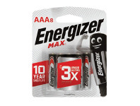 Energizer Battery Max E92 AAA 8 Pack