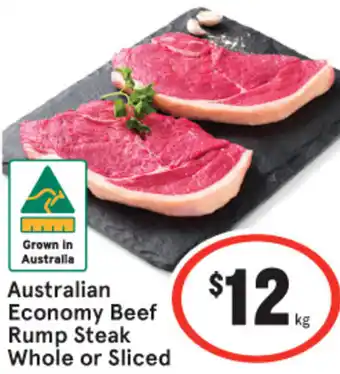 IGA Australian Economy Beef Rump Steak Whole or Sliced offer