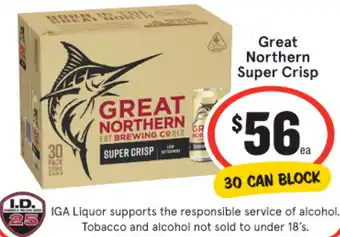 IGA Great Northern Super Crisp offer