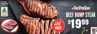 IGA Australian BEEF RUMP STEAK offer