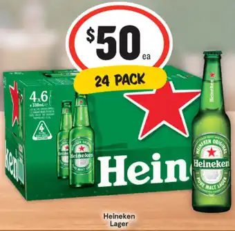 IGA Heineken Lager offer