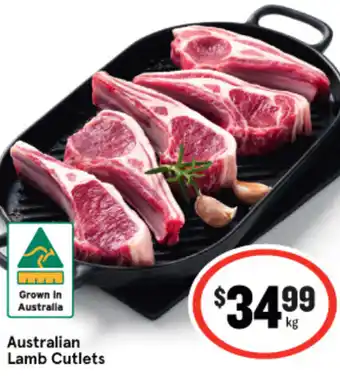 IGA Australian Lamb Cutlets offer