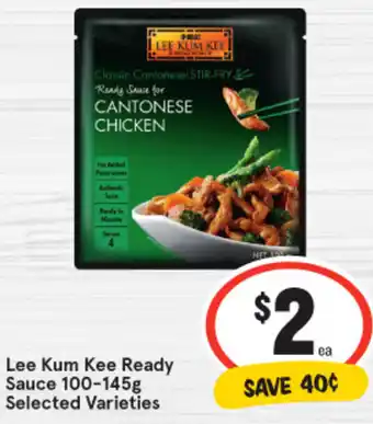 IGA Lee Kum Kee Ready Sauce 100-145g offer