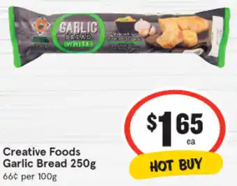 IGA Creative Foods Garlic Bread 250g offer