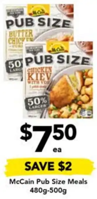 Drakes McCain Pub Size Meals 480g-500g offer