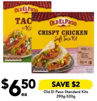 Drakes Old El Paso Standard Kits 290g-520g offer