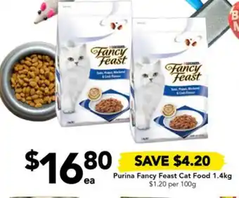 Drakes Purina Fancy Feast Cat Food 1.4kg offer