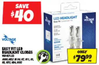 Autobarn EASY AT LED HEADLIGHT GLOBES offer