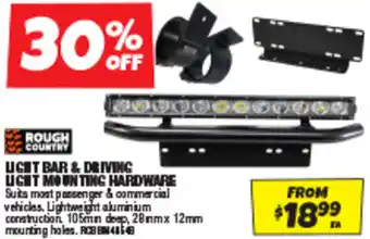 Autobarn LIGHT BAR & DRIVING LIGHT MOUNTING HARDWARE offer