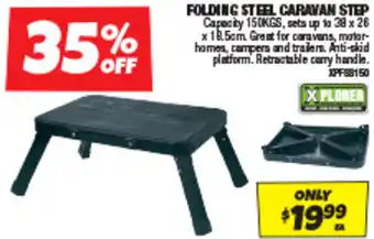 Autobarn FOLDING STEEL CARAVAN STEP offer