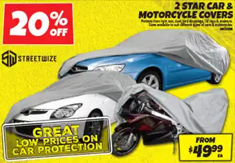 Autobarn 2 STAR CAR & MOTORCYCLE COVERS offer