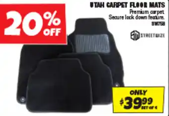 Autobarn UTAH CARPET FLOOR MATS offer