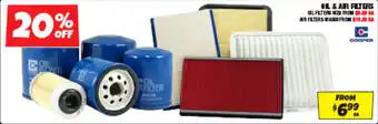 Autobarn OIL & AIR FILTERS offer