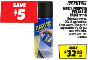 Autobarn MULTI-PURPOSE PEELABLE PAINT offer