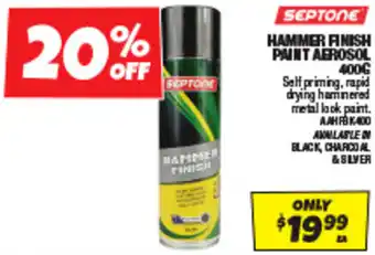 Autobarn HAMMER FINISH PAINT AEROSOL 400G offer