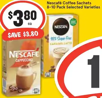 Ritchies Nescafé Coffee Sachets 8-10 Pack offer