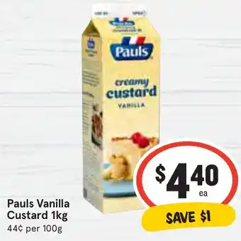 Ritchies Pauls Vanilla Custard 1kg offer