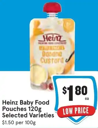 Ritchies Heinz Baby Food Pouches 120g offer