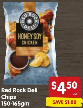 Spar Red Rock Deli Chips 150-165gm offer