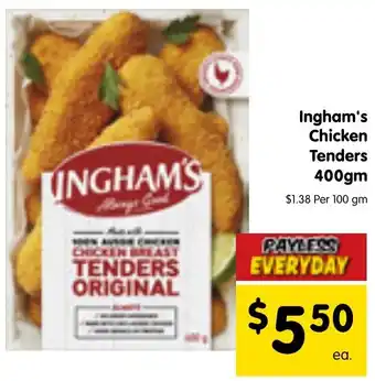 Spar Ingham's Chicken Tenders 400gm offer