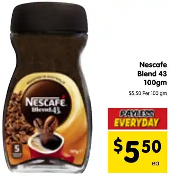 Spar Nescafe Blend 43 100gm offer