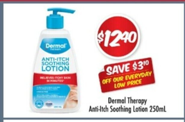 Dermal Therapy Anti Itch Soothing Lotion 250ml Offer At Chemist Outlet 9381