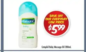 Chemist Outlet Cetaphil Baby Massage Oil 200ml offer